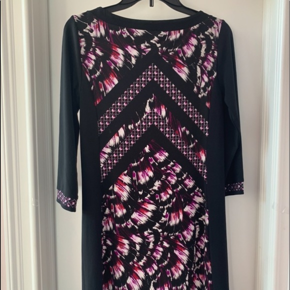 WHITE HOUSE/BLACK MARKET JUST PAST KNEE LS DRESS-S - Picture 3 of 6